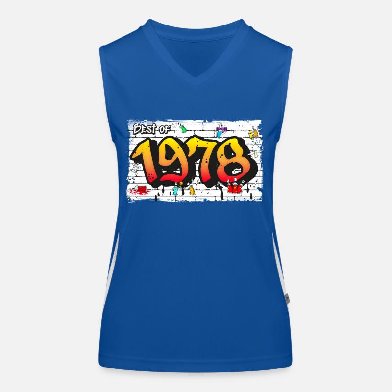 Rétro Classique 1978 Graffiti – 47 ans Débardeur respirant contrasté Femme