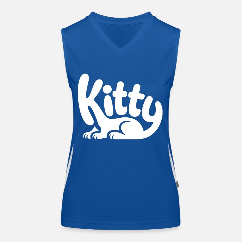 Kitty - Conception de chat de compagnie mignon Débardeur respirant contrasté Femme