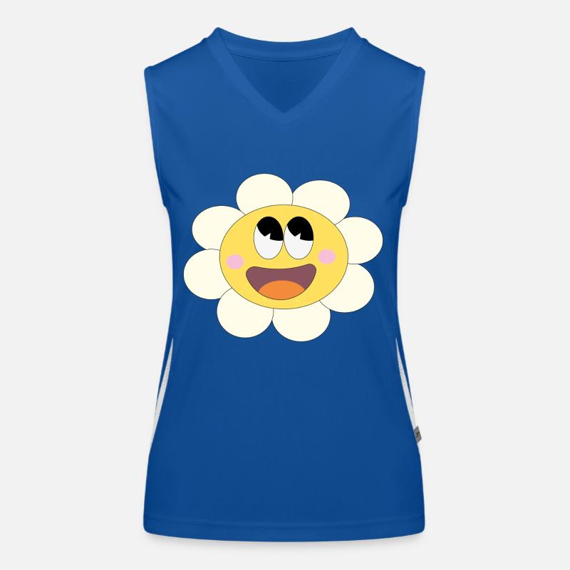 Hübsches Blümchen! Funktionelles Kontrast-Tank Top für Frauen