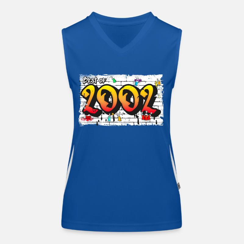 Urban 2002 Graffiti – 23 ans de style féroce Débardeur respirant contrasté Femme