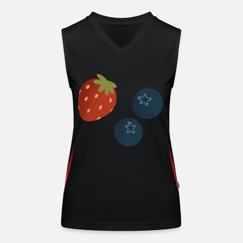 Beeren Funktionelles Kontrast-Tank Top für Frauen
