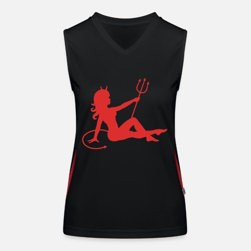Devil Mudflap Girl Women's Functional Contrast Tank Top