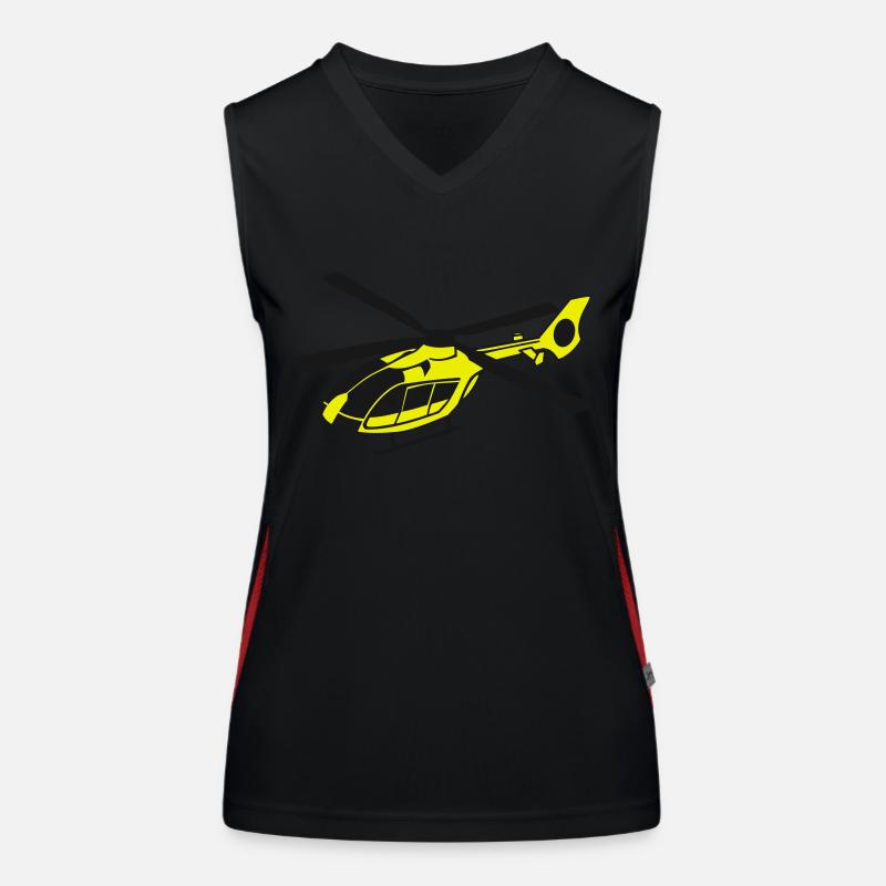 ec135farbig Funktionelles Kontrast-Tank Top für Frauen