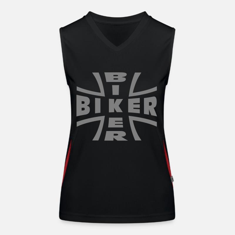 biker Débardeur respirant contrasté Femme