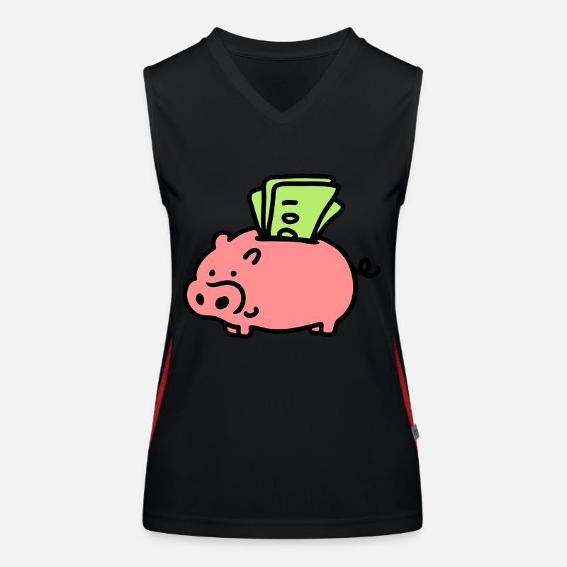 Tirelire - notes 3 Débardeur respirant contrasté Femme