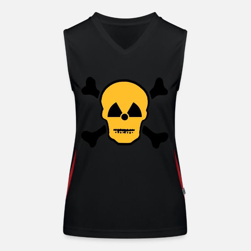 Crâne atomique Débardeur respirant contrasté Femme
