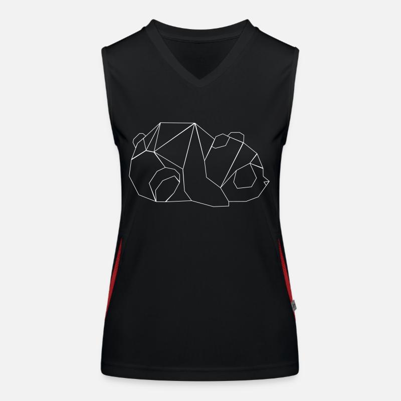Geometry Panda Women's Functional Contrast Tank Top