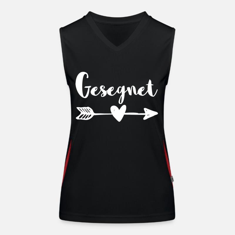 Gesegnet Christliches Geschenk Funktionelles Kontrast-Tank Top für Frauen
