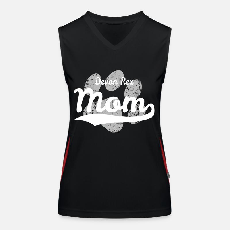 Devon Rex Maman Débardeur respirant contrasté Femme