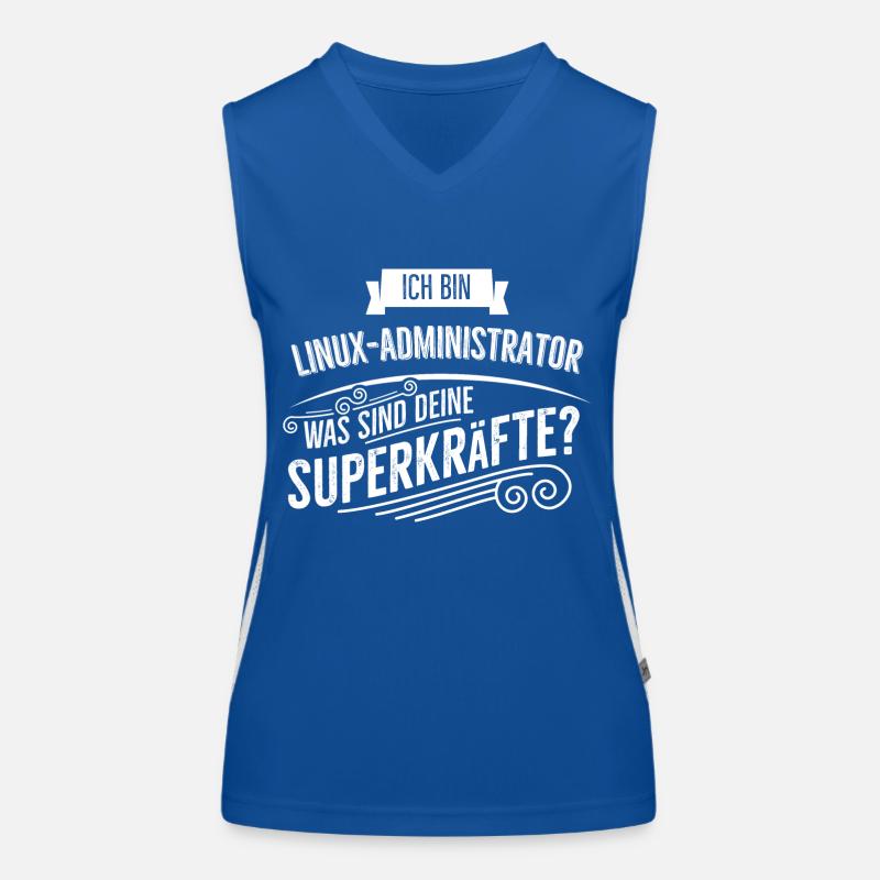 Linux Administrator Funktionelles Kontrast-Tank Top für Frauen