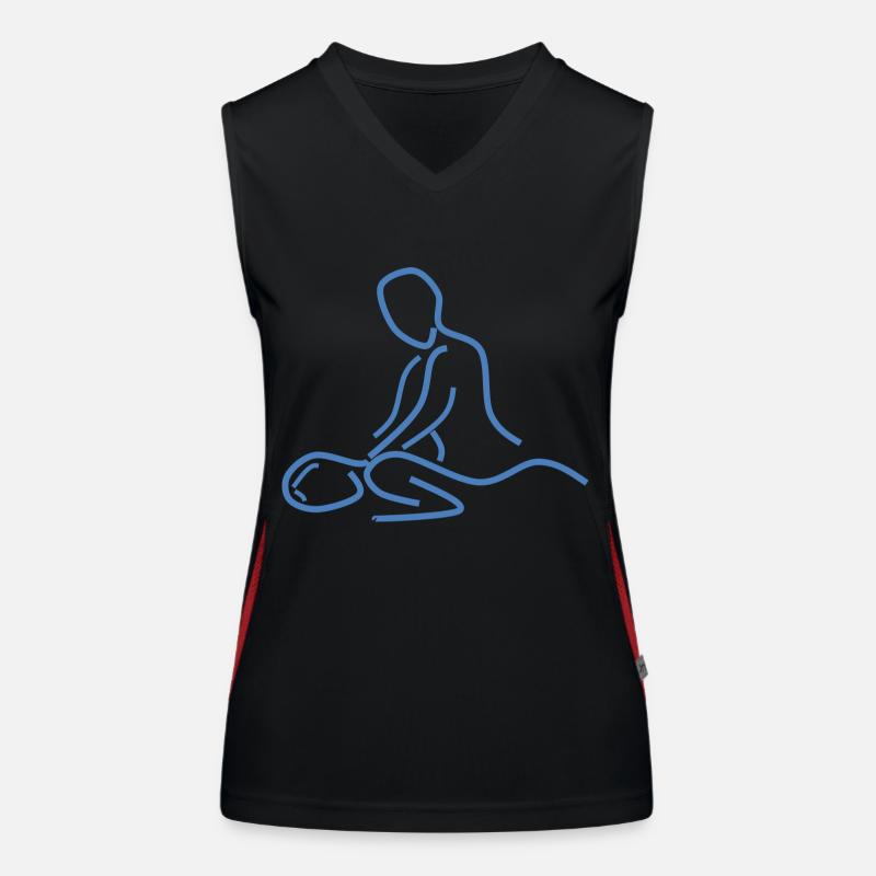 first aid massage first aid therapy therapy1 Women's Functional Contrast Tank Top