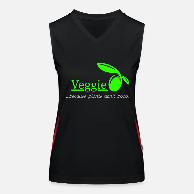 Veggie - Vegetarian. Gift idea Women's Functional Contrast Tank Top