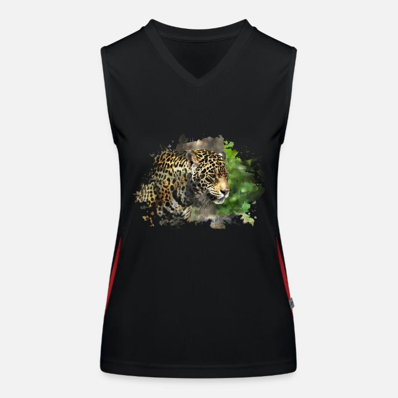 leopard Women's Functional Contrast Tank Top