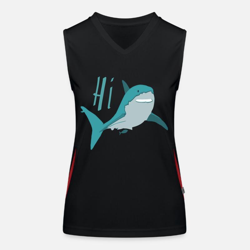 Shark, how's it going? Women's Functional Contrast Tank Top