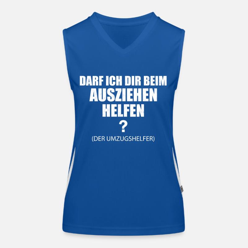Umzugshelfer - lustiges Geschenk Möbelpacker Funktionelles Kontrast-Tank Top für Frauen