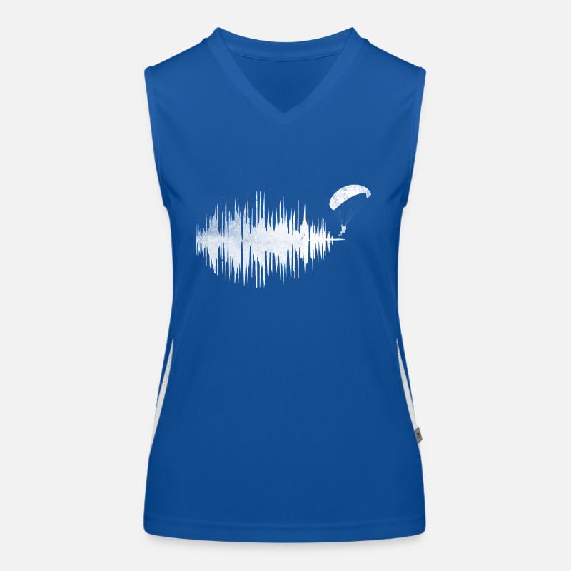 Heart Rate Frequency Paragliding Paragliding Women's Functional Contrast Tank Top