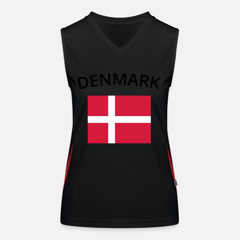 denmark Funktionelles Kontrast-Tank Top für Frauen