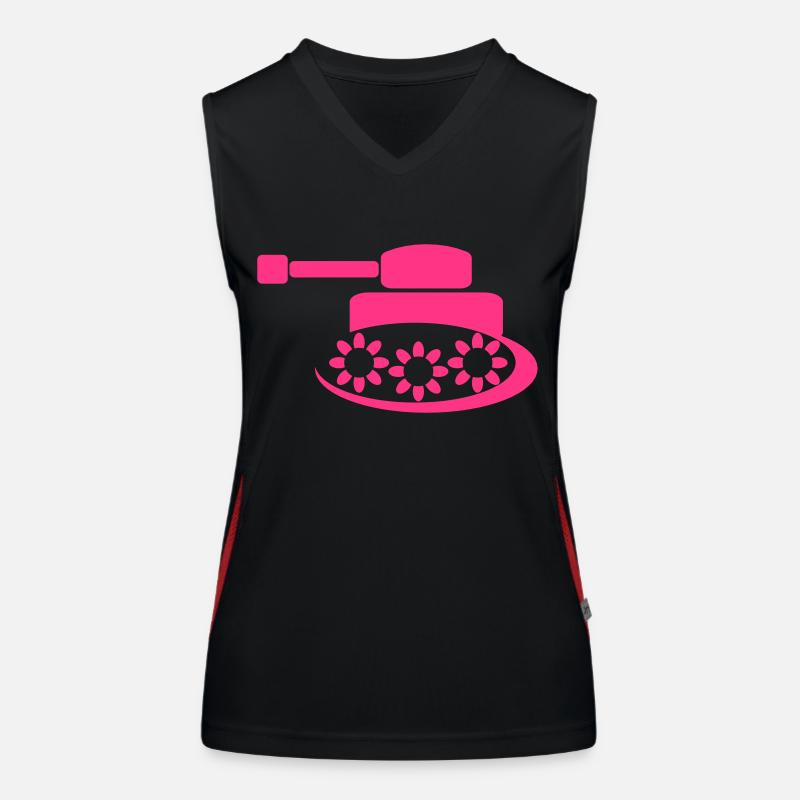 Rose Panzer Débardeur respirant contrasté Femme