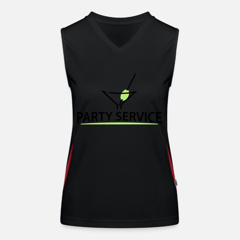 party service (d, 2c) Funktionelles Kontrast-Tank Top für Frauen