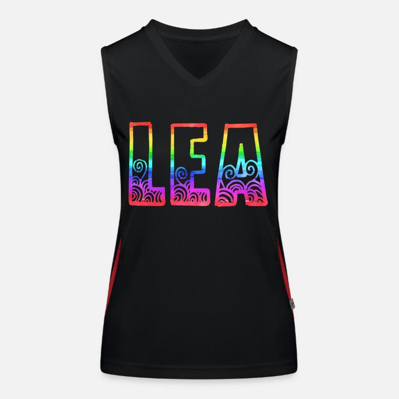 lea rs regenbogen Funktionelles Kontrast-Tank Top für Frauen