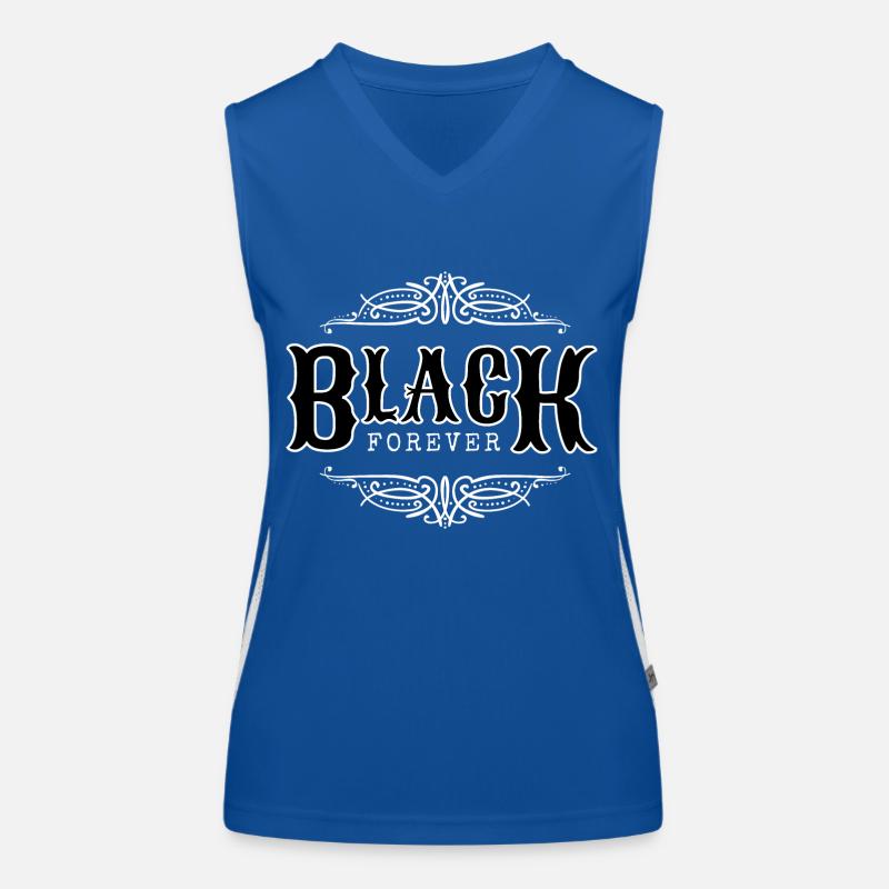 Schwarz ist immer Mode Funktionelles Kontrast-Tank Top für Frauen