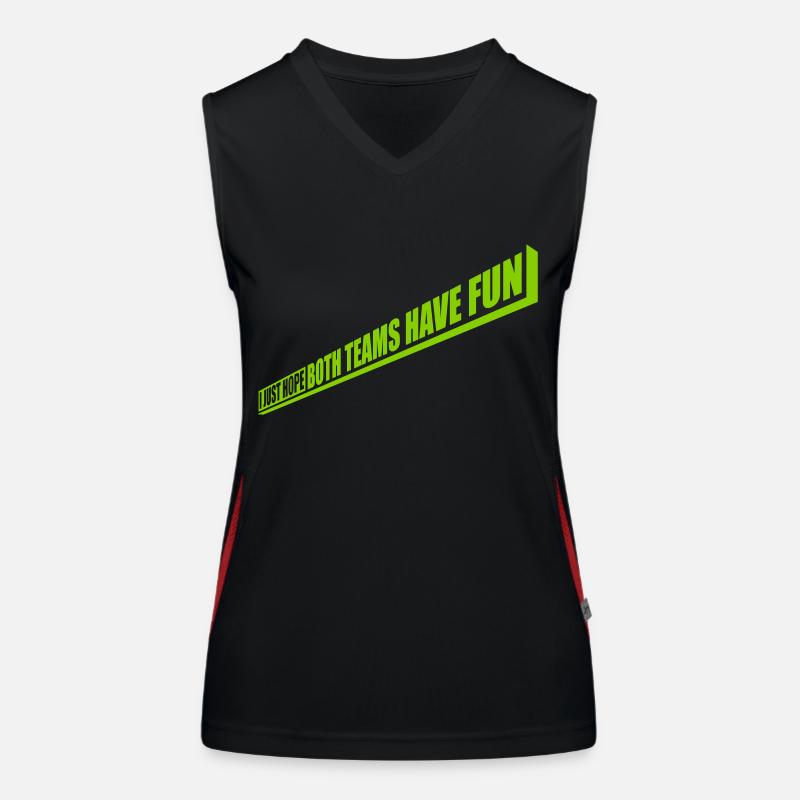 Both Teams Have Fun Women's Functional Contrast Tank Top