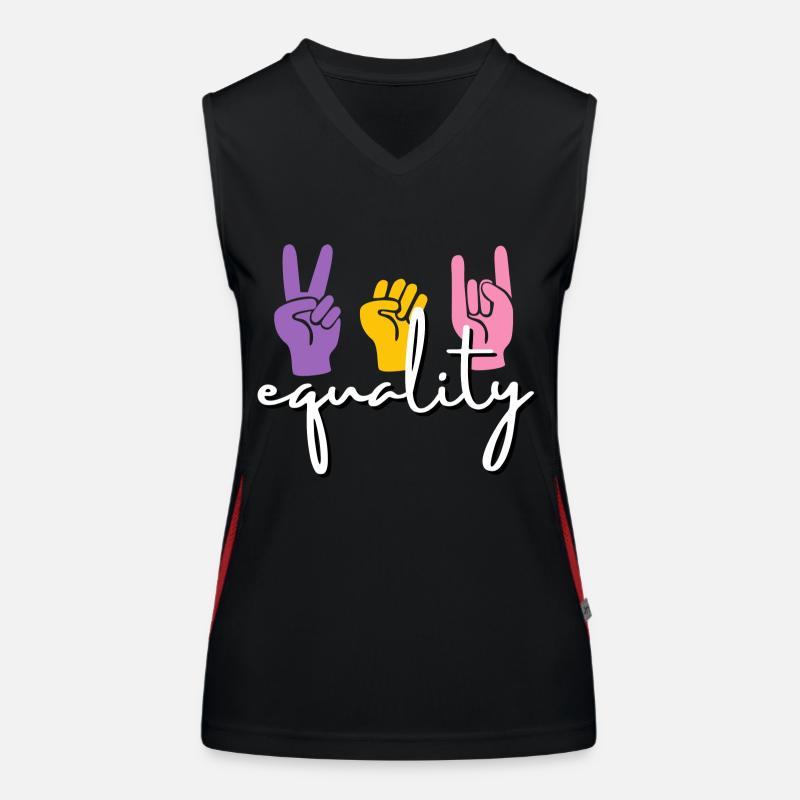 Gleichheit Funktionelles Kontrast-Tank Top für Frauen