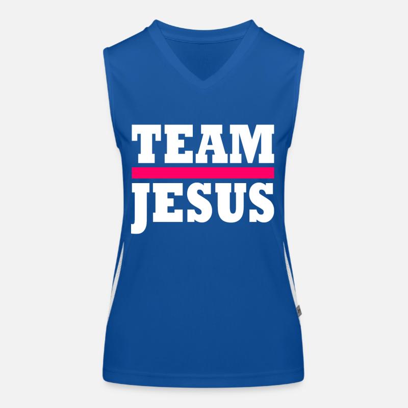 Team jesus Débardeur respirant contrasté Femme