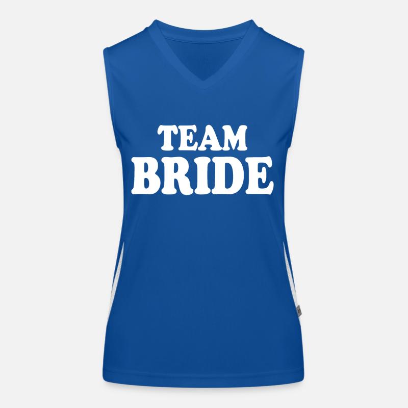 Team bride Funktionelles Kontrast-Tank Top für Frauen