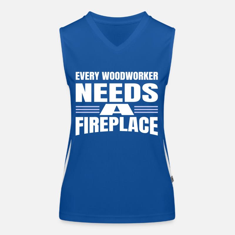 birthday present construction carpenter Funktionelles Kontrast-Tank Top für Frauen