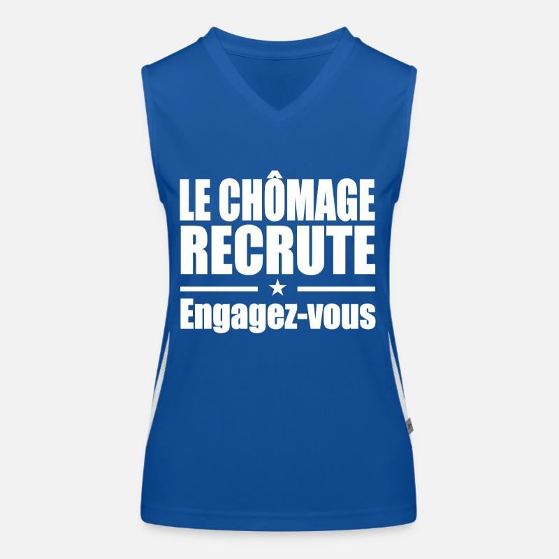 Le Chômage Engagez-vous Débardeur respirant contrasté Femme