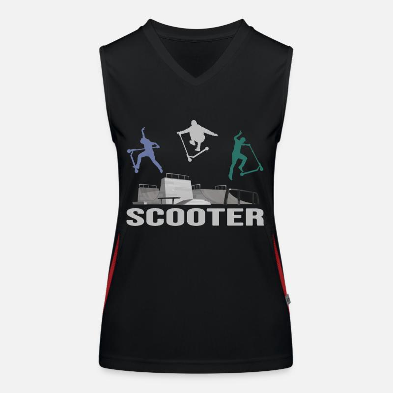 stuntscooter rollerscooter scooter e-scooter Women's Functional Contrast Tank Top