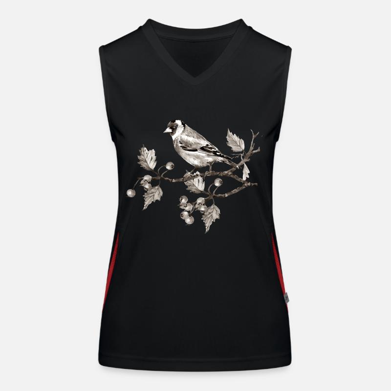 Vogel Funktionelles Kontrast-Tank Top für Frauen