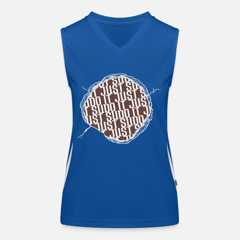 happy computer programming profession present idea Funktionelles Kontrast-Tank Top für Frauen