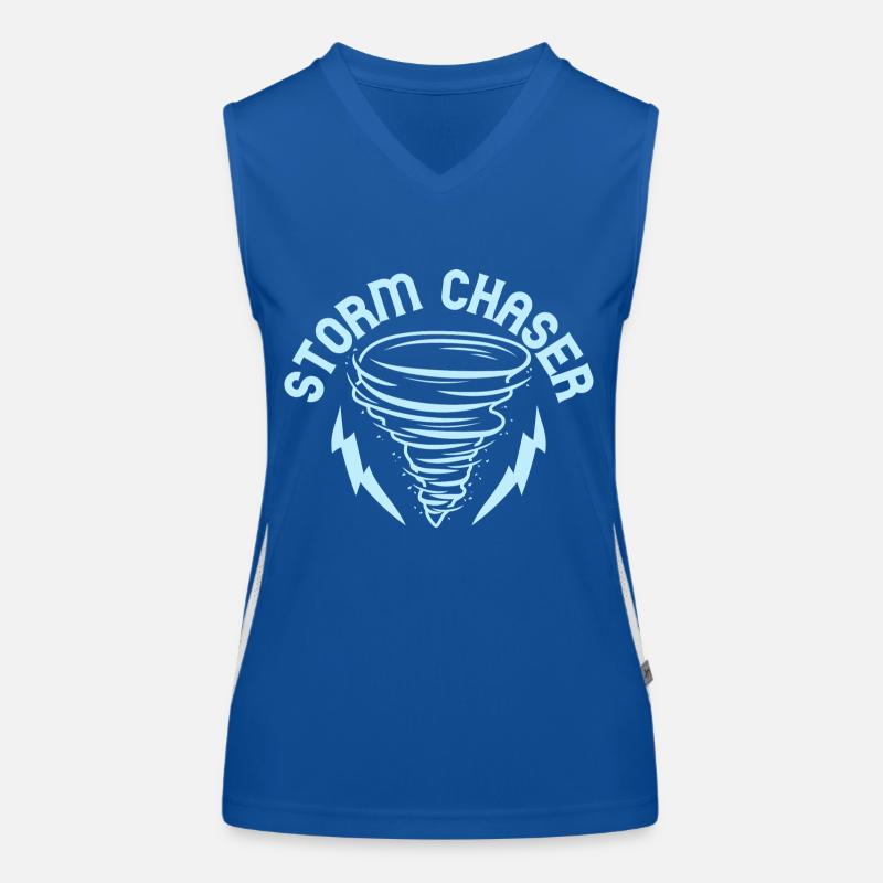 Storm Chaser Meteorology Meteorologist Funktionelles Kontrast-Tank Top für Frauen