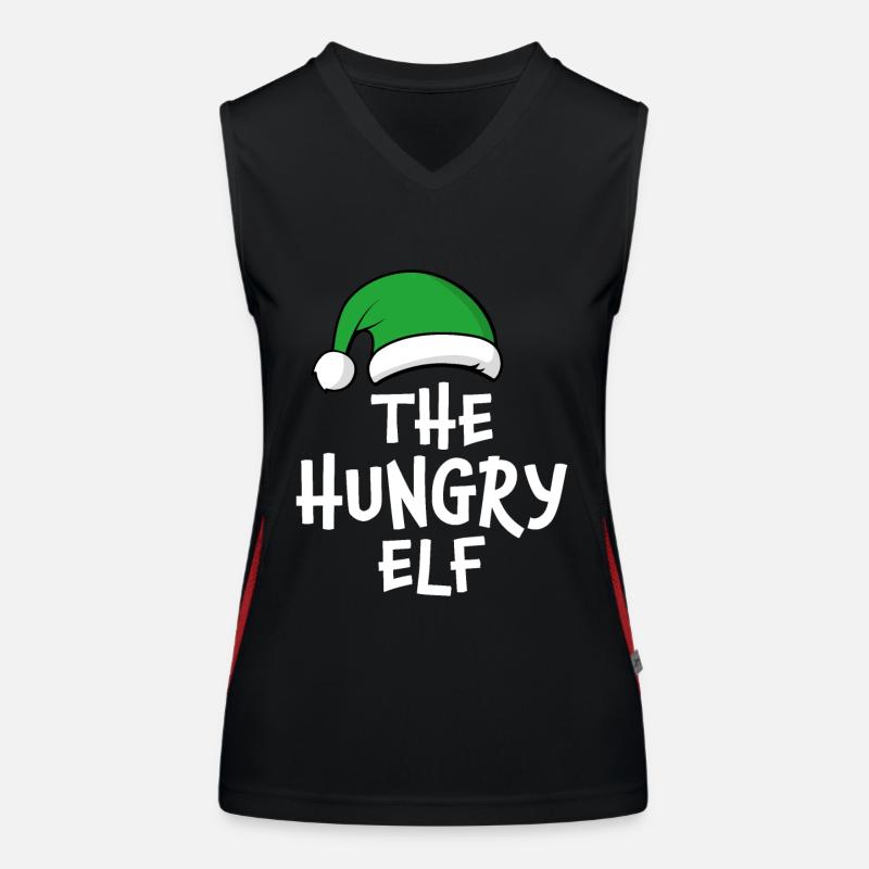 Der hungrige Elf Funktionelles Kontrast-Tank Top für Frauen