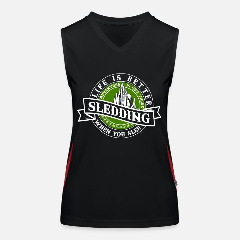Sledging Sledging Slides Women's Functional Contrast Tank Top