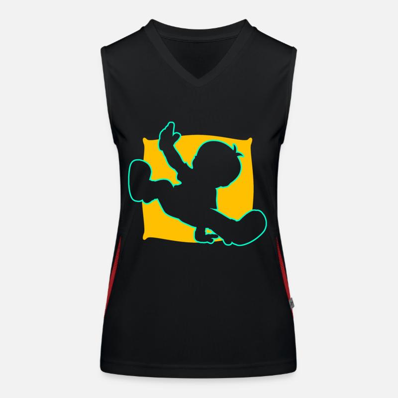 Breakdance Junge Breakdancer Tanzen Funktionelles Kontrast-Tank Top für Frauen