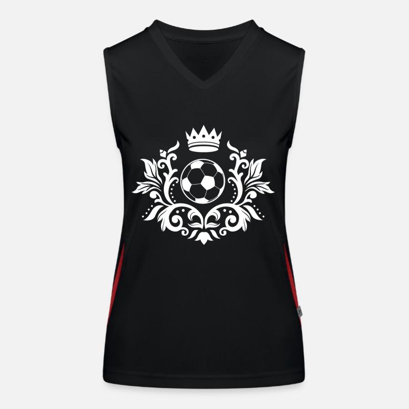 Fußball Soccer Funktionelles Kontrast-Tank Top für Frauen