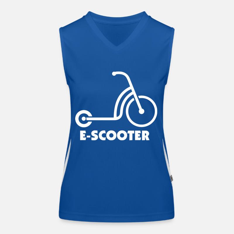 E-Scooter E-Roller Scooter Débardeur respirant contrasté Femme