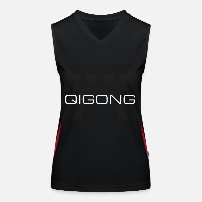 Torii Tor Qigong blanc Débardeur respirant contrasté Femme