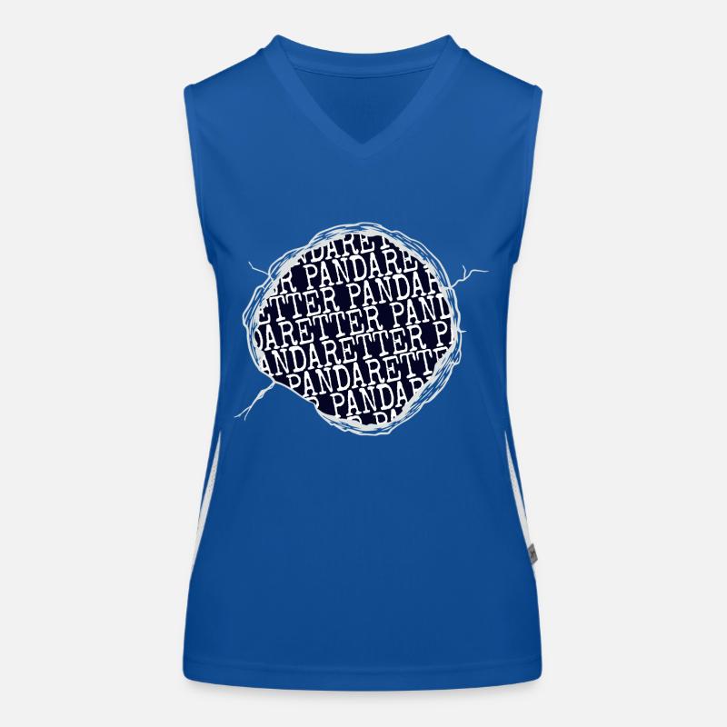 panda geschenk grausamkeit hund spaß fleischfrei Funktionelles Kontrast-Tank Top für Frauen