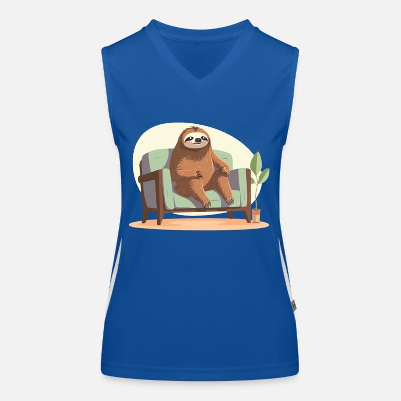 Faultier Funktionelles Kontrast-Tank Top für Frauen