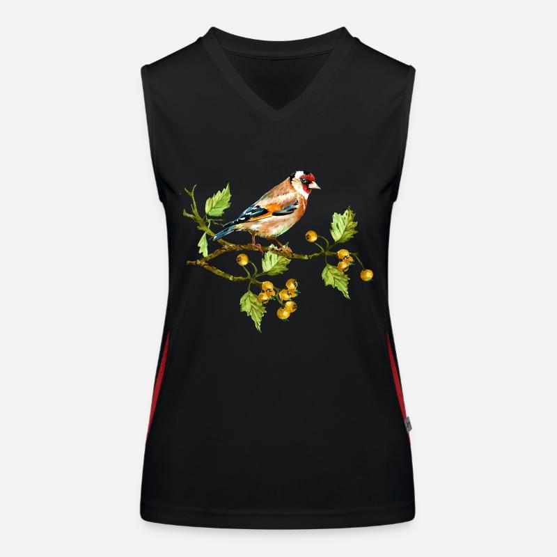Oiseau coloré Débardeur respirant contrasté Femme