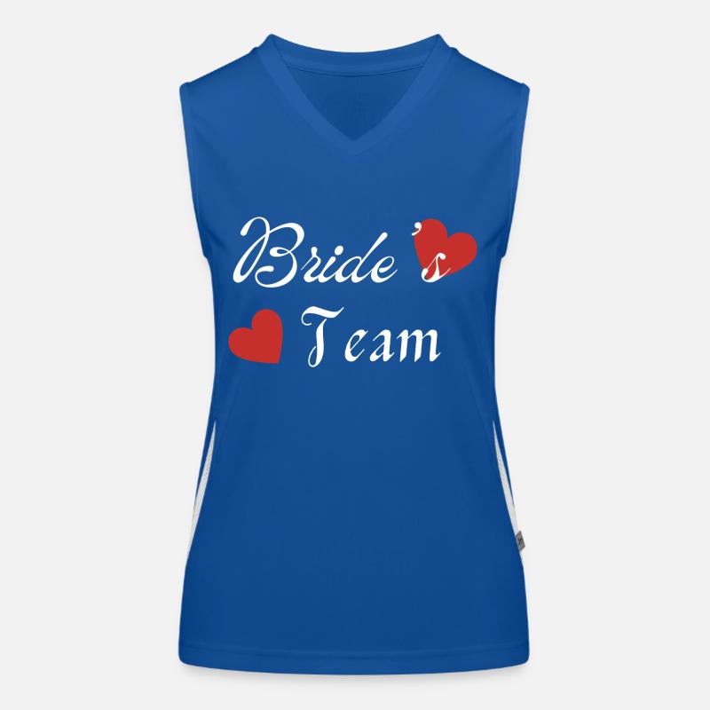 Das Team der Braut Funktionelles Kontrast-Tank Top für Frauen