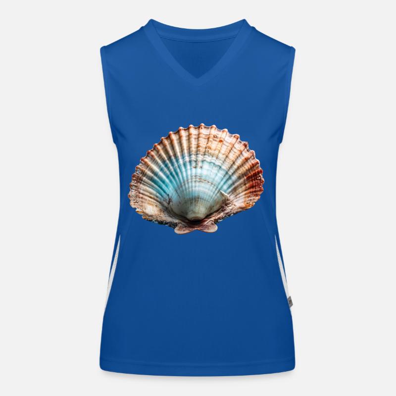 Scallops are also called pilgrim mussels Women's Functional Contrast Tank Top