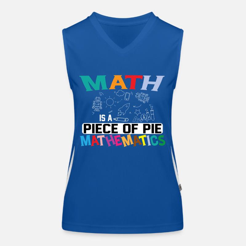 Math is a piece of Pi Mathmatics, Pi-Day Mathefan Women's Functional Contrast Tank Top