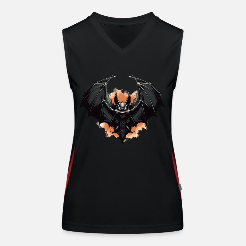 Fledermaus Funktionelles Kontrast-Tank Top für Frauen