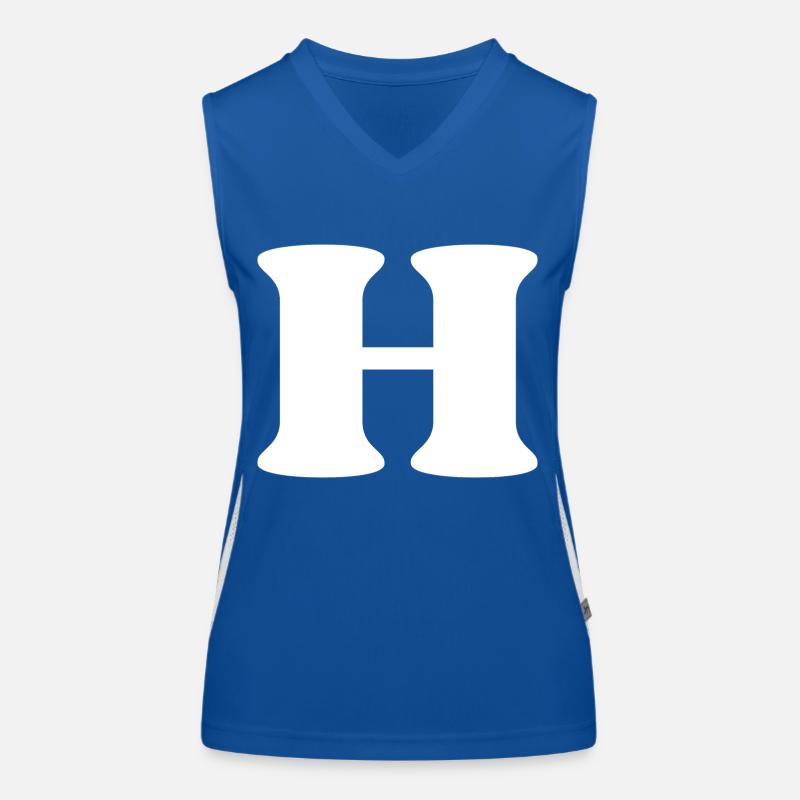 Letter h Women's Functional Contrast Tank Top