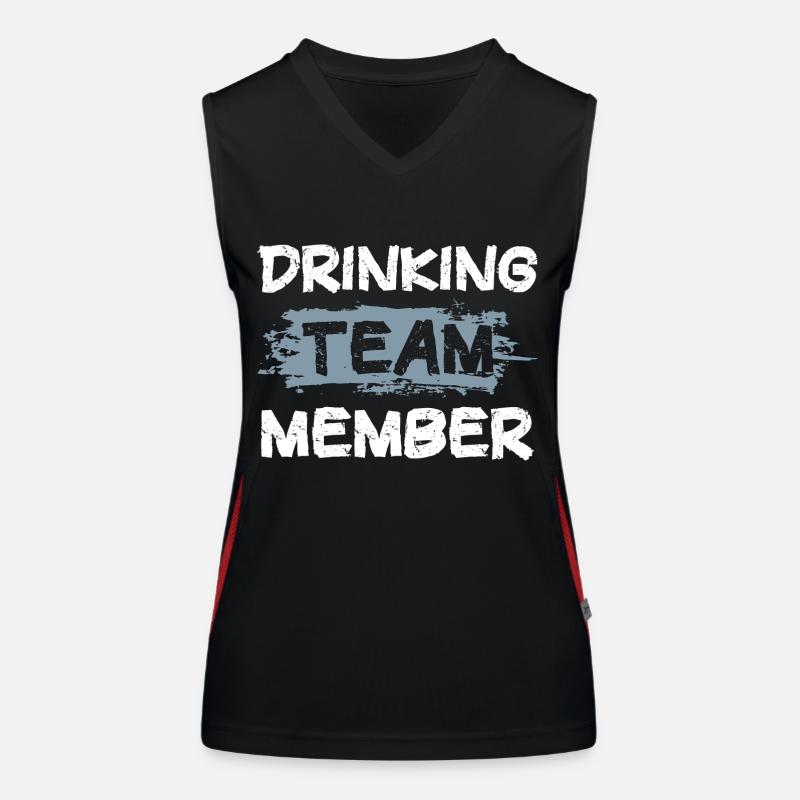 Drinking Team Women's Functional Contrast Tank Top